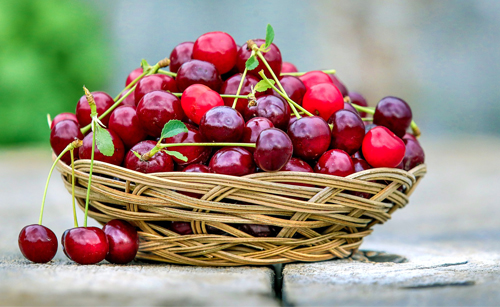 basket of cherries