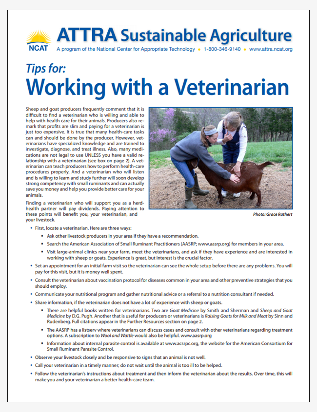 Tips for: Working with a Veterinarian