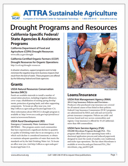 California Drought Programs and Resources