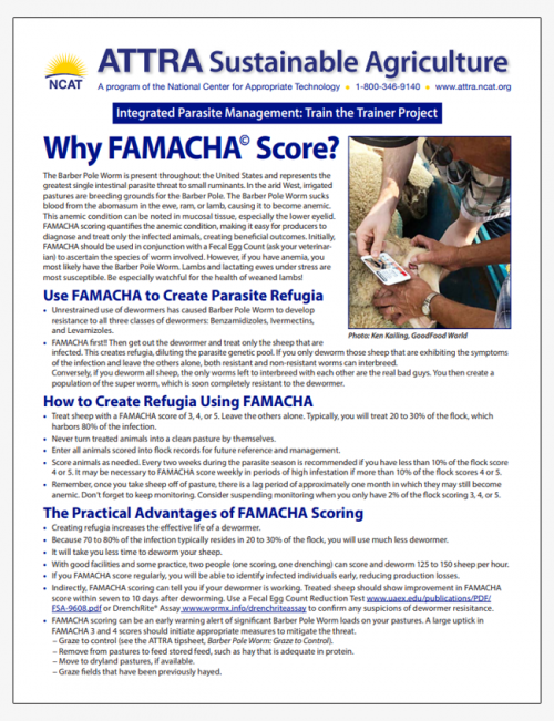 Why FAMACHA Score?