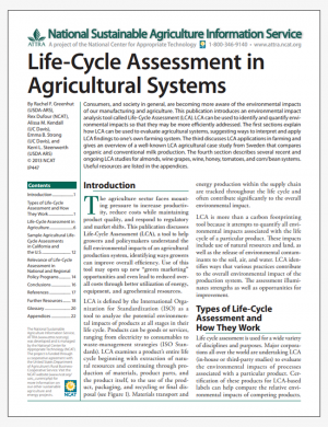 Life-Cycle Assessment in Agricultural Systems