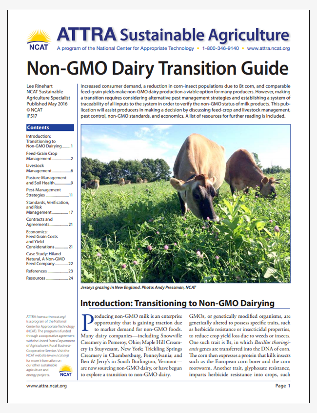 Non-GMO Dairy Transition Guide