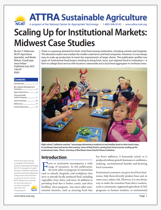 Scaling Up for Institutional Markets: Midwest Case Studies