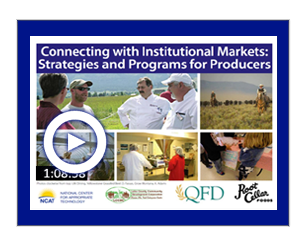 Connecting with Institutional Markets Strategies and Programs for Producers