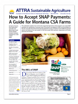 How to Accept SNAP Payments: A Guide for Montana CSA Farms