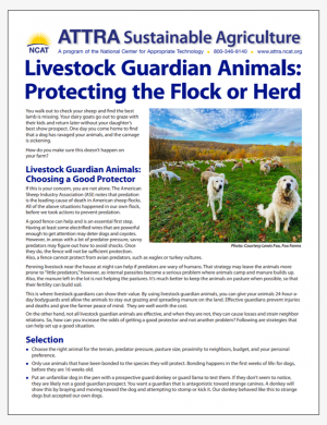 Livestock Guardian Animals: Protecting the Flock or Herd