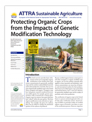 Protecting Organic Crops from the Impacts of Genetic Modification Technology