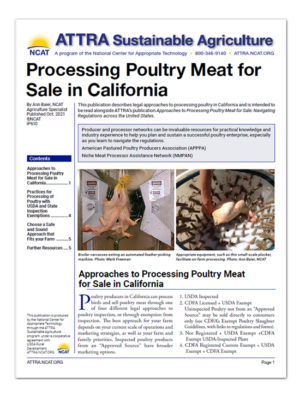 IP610 poultry processing cover art