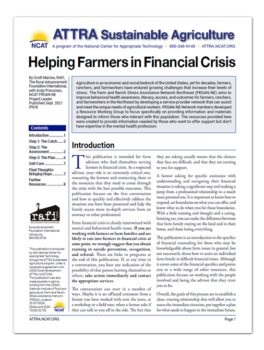 Helping Farmers in Financial Crisis