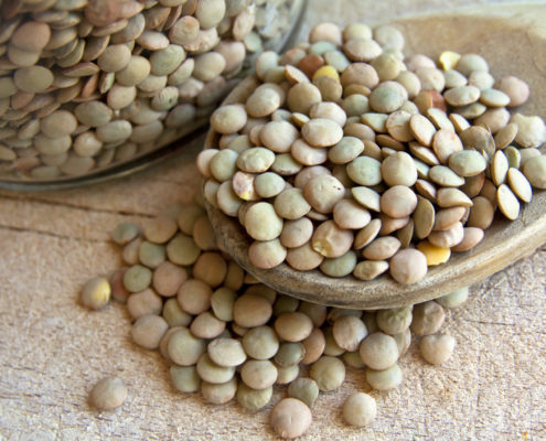 organic lentils