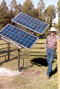 solar pumping system on Tomlinson Ranch