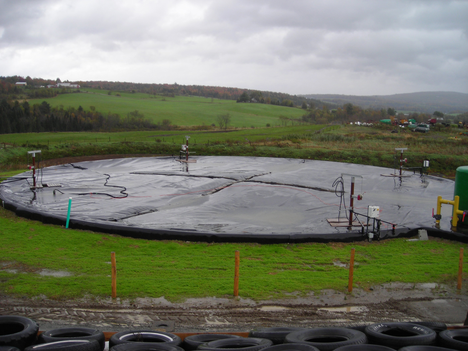 Methane digester on a small farm