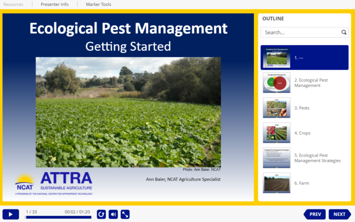 Tutorial Ecological Pest Management ATTRA Sustainable Agriculture