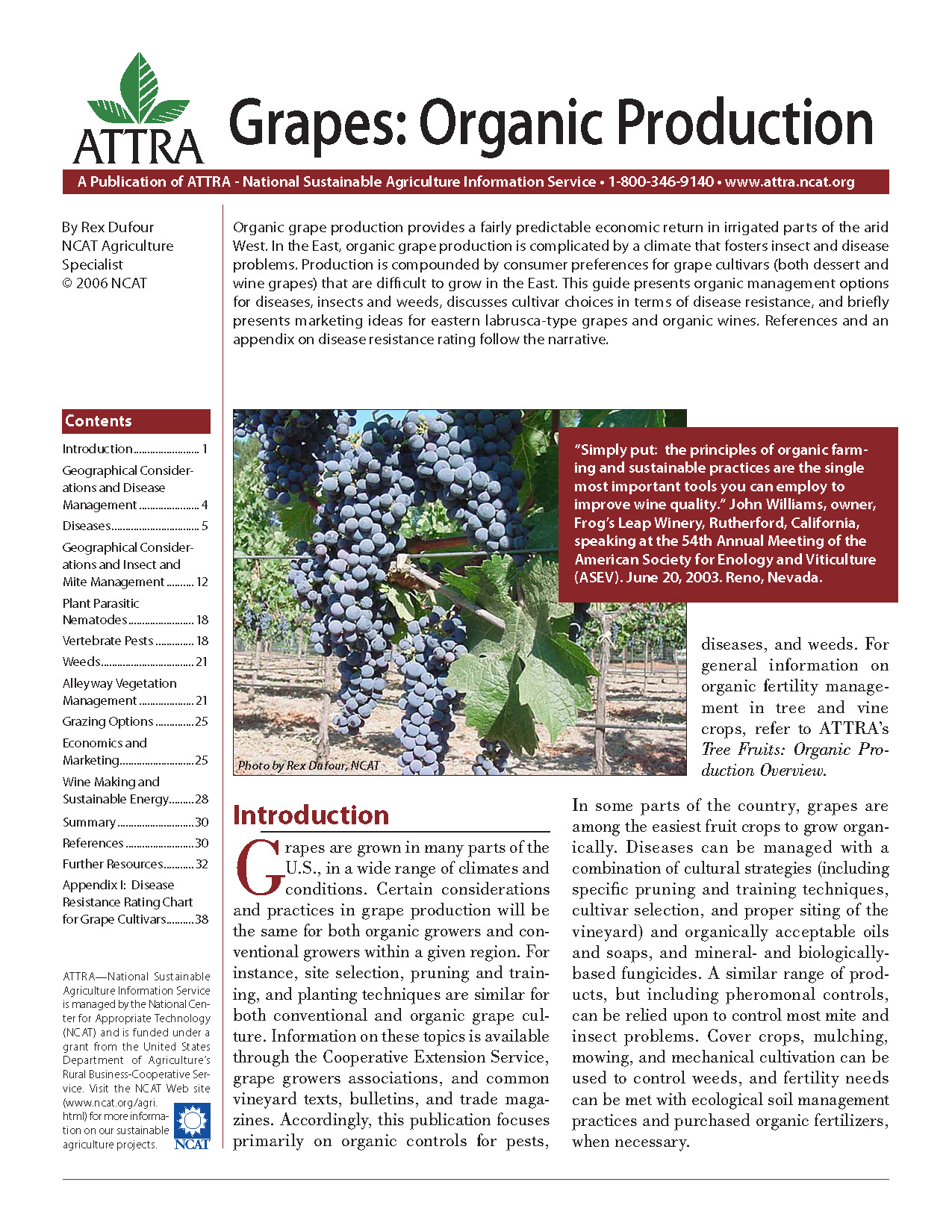 Grapes: Organic Production – ATTRA – Sustainable Agriculture