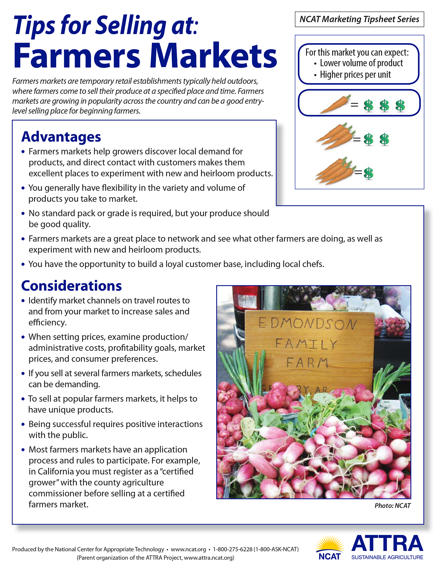 Tips for Selling at Farmers Markets ATTRA Sustainable Agriculture