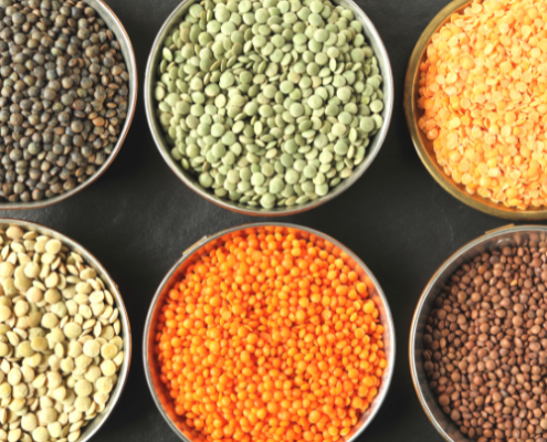 A variety of lentils