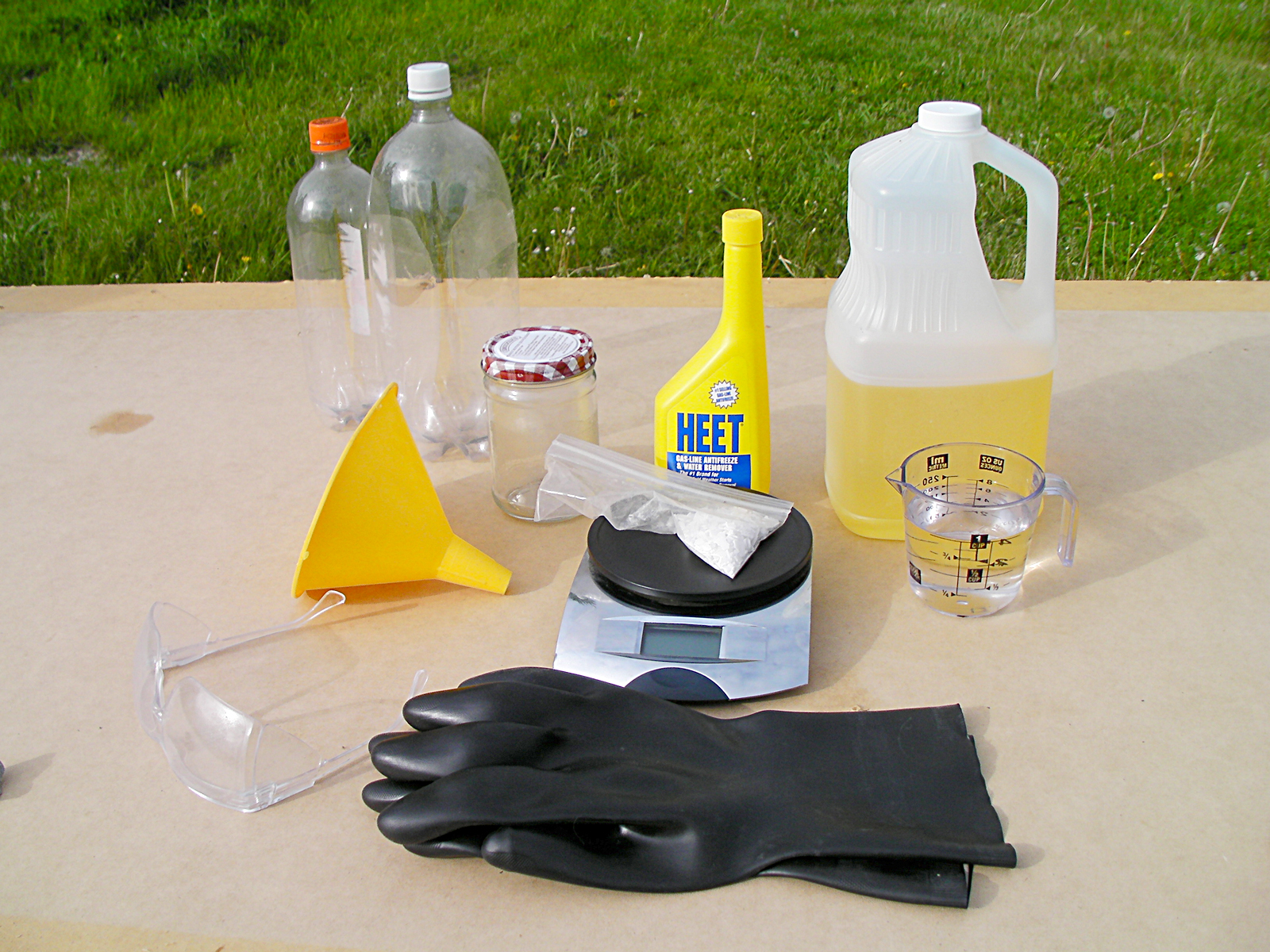 Items needed to make biodiesel