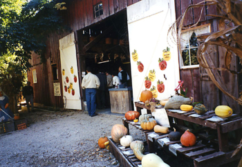 Sales display, historic farm, Missouri