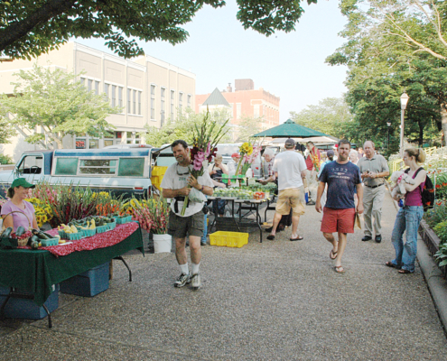 A beautiful farmers market location