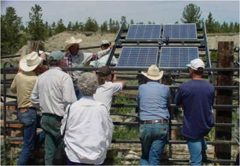 320-watt PV system on Ballard Ranch in Montana