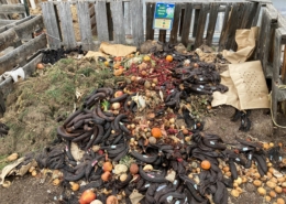 Compost bin at NCAT's SIFT farm