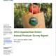 Cover of 2022 Appalachian Grown Producer Survey report showing paper bag of apples