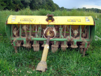 A Celli spading machine at Pennypack Farm and Education Center in Horsham,Pennsylvania
