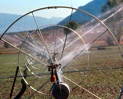 Irrigation system in Utah's Heber Valley
