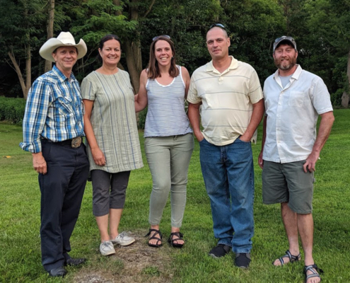 Armed to Farm alumni, with NCAT's Margo Hale and Andy Pressman