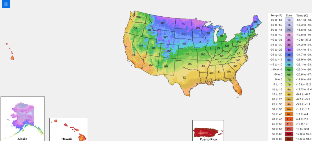 Updated Usda Plant Hardiness Zone Map Released Attra Sustainable