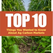Cover of publication, Top 10 Things You Wanted to Know About Ag Carbon Markets