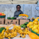 Woman selling fruit in the US Virgin Islands