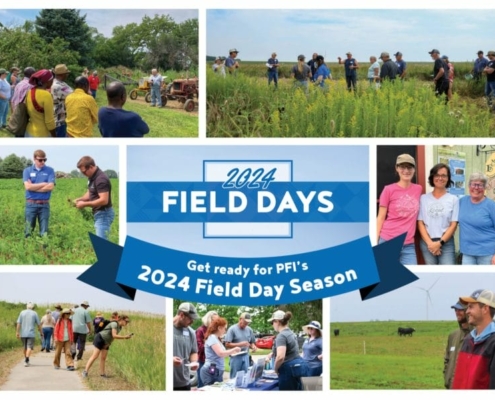 photo montage of groups of people outdoors and words 2024 Field Day Season