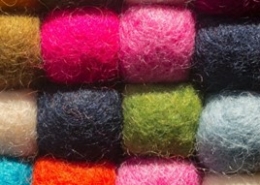 dyed wool