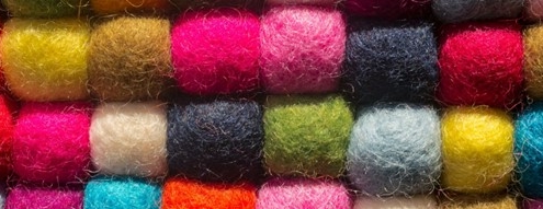 dyed wool