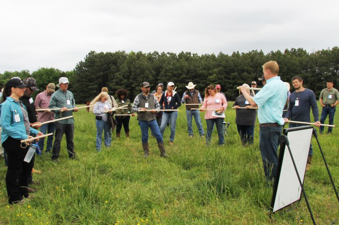 Photo of Jeremy Huff teaching at Grazing 101