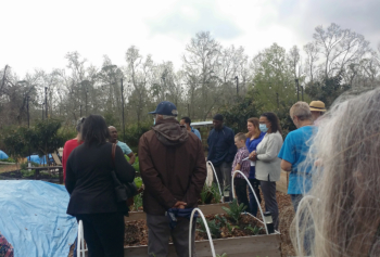 Photo of Tracy Galloway of Galloway Family Farm in OceanSprings, Mississippi. 