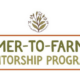 blooming plant logo with "Farmer-to-Farmer Mentorship Program"