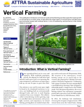 Cover of Vertical Farming publication