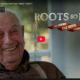 Roots So Deep title logo with close-up portrait of smiling man.