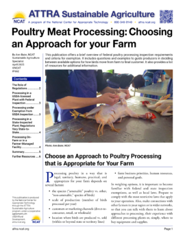 Poultry Meat Processing: Choosing an Approach for your Farm