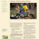 publication cover with photo of person with goats, title and text