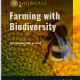 Farming with Biodiversity book cover with bee on flower