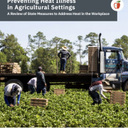report cover shows farmworkers and truck in field