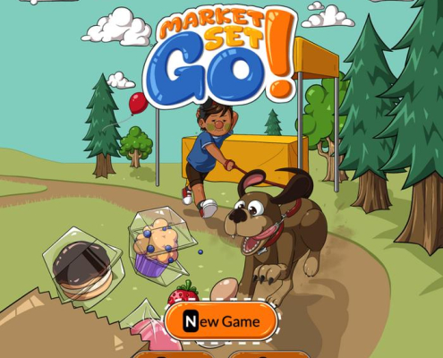 animated game Market, Set, Go! home screen