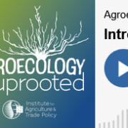 Agroecology Uprooted rootmass graphic logo